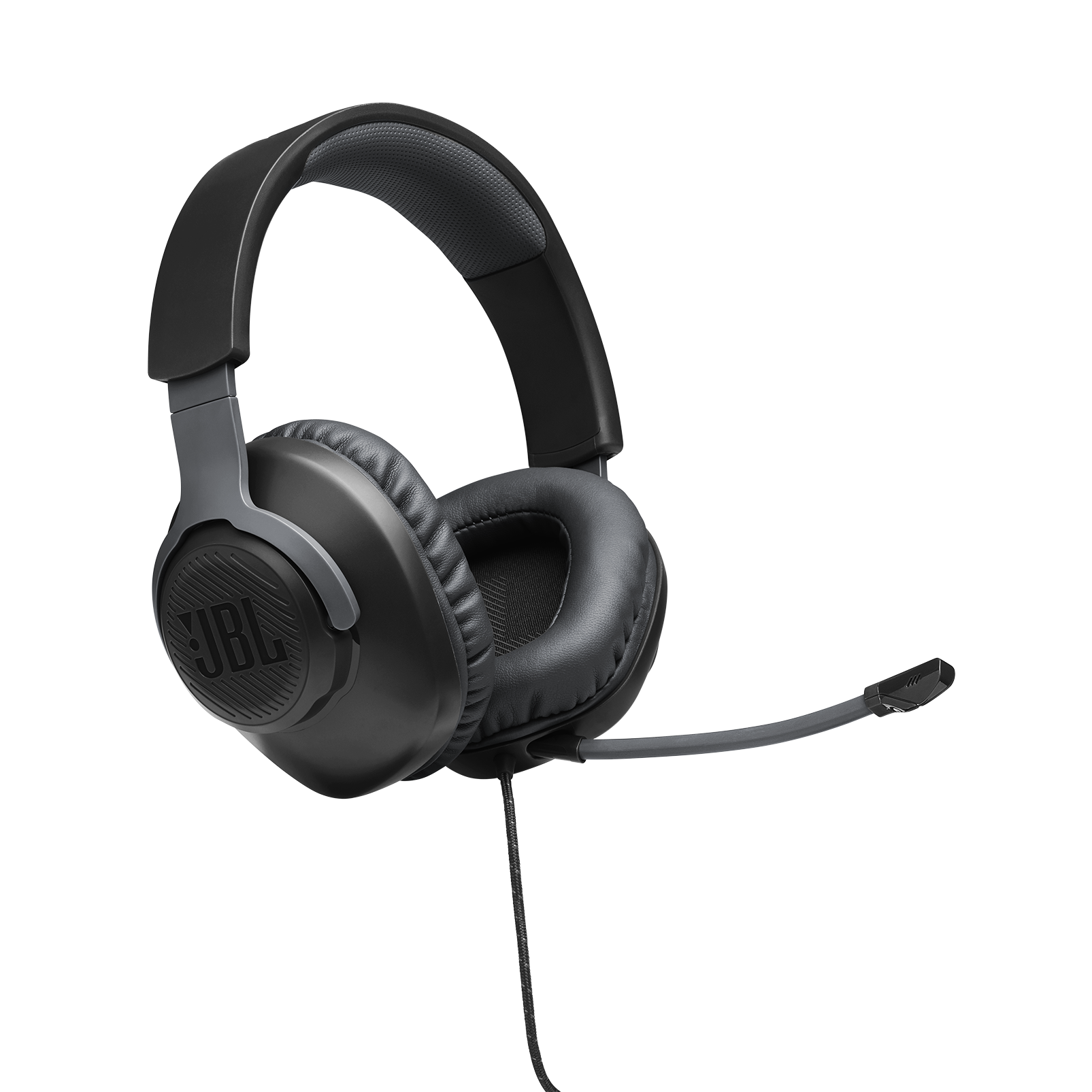 JBL Quantum 100 - Black - Wired over-ear gaming headset with flip-up mic - Detailshot 8